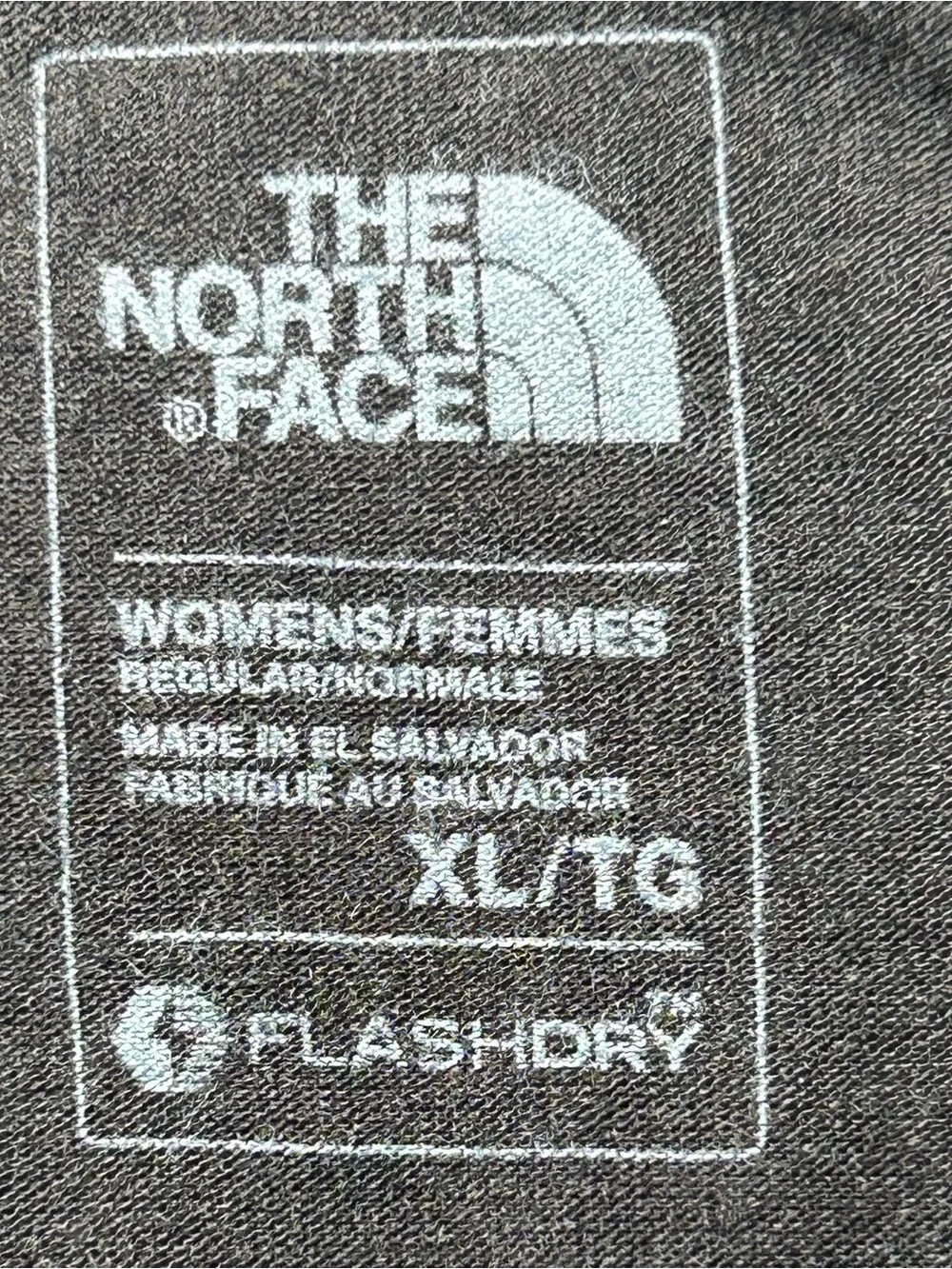 The North Face Black Cap Sleeve Split Back Flashdry Tee with White Logo Size XL - Picture 3 of 9